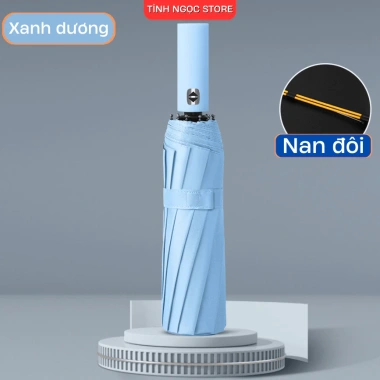 Ô che mưa 12 nan đôi chống nước, dù đi nắng 2 lớp UV, nút bấm tay cầm tự động, thiết kế thông minh, độ bền cao, giá chỉ 129k