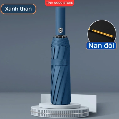 Ô che mưa 12 nan đôi chống nước, dù đi nắng 2 lớp UV, nút bấm tay cầm tự động, thiết kế thông minh, độ bền cao, giá chỉ 129k