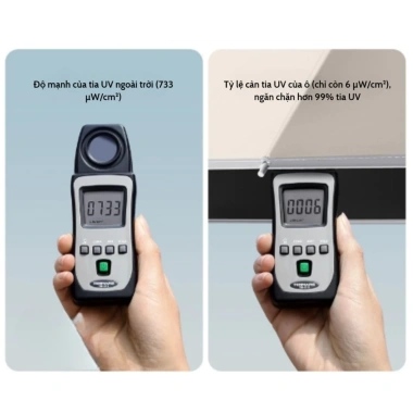 Ô che mưa KAW 24 nan gấp gọn, chắc chắn, chịu gió bão, chống thấm nước, UV, tán rộng 5
