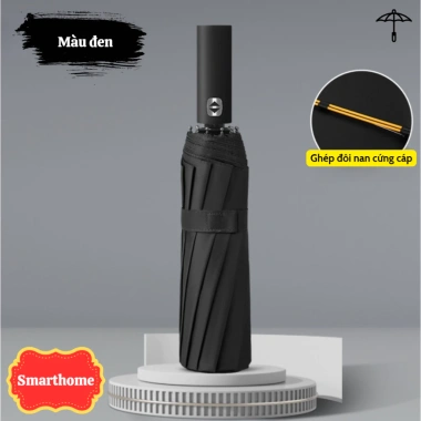 Ô che mưa KAW 24 nan gấp gọn, chắc chắn, chịu gió bão, chống thấm nước, UV, tán rộng 10