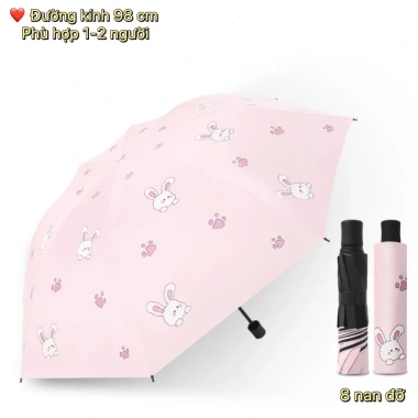 Ô che mưa nắng Hàn Quốc nữ cute gấp gọn, nhiều mẫu xinh, chống UV, tiện lợi 73.800₫