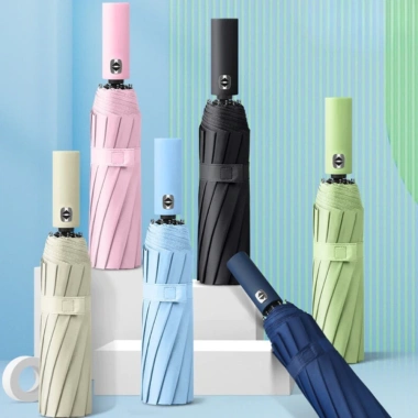 Ô che mưa siêu to 116cm tự động gấp gọn 10 nan - che 2-3 người, giá chỉ 100k 2