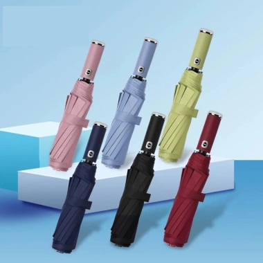 Ô Che Nắng Dù Che Mưa Gấp Gọn 10 Nan Tự Động - Đóng Mở Nhanh, Giá 39k