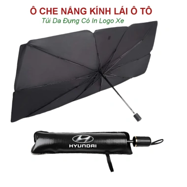 Ô Che Nắng Ô Tô Kính Lái Phủ Bạc Cao Cấp - Chống Nắng, UV Hiệu Quả, Logo Xe - 110k