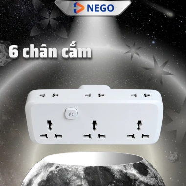 Ổ chia điện đa năng NEGO 4.000W OD51 - 2 chấu xoay 90 độ, chống cháy, an toàn, giá chỉ 129.000 3 Ổ chia điện đa năng NEGO 4.000W OD51 - 2 chấu xoay 90 độ, chống cháy, an toàn, giá chỉ 129.000 3