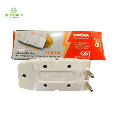 Ổ Chia Điện Thông Minh Q3T Q5T Chống Tuột Phích Xoay 180 độ Nhiều Lỗ Cắm Linh Kiện Quỳnh Diễn 5