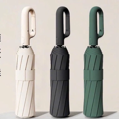 Ô Có Móc Khoá 24 Nan Cứng Cáp – Tay Cầm Đóng Mở Tự Động – Chống Tia UV – FREE SHIP