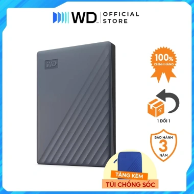 Ổ cứng di động WD My Passport 1TB USB 3.2 Gen1 USB-C/USB-A, tương thích Windows-Mac, BH 3 năm, giảm còn 3,100,000₫ 2
