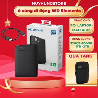 Ổ Cứng Di Động WD USB 3.0 2.5 inch – Tương Thích Nhiều Thiết Bị, Giá 679k, BH 36 Tháng