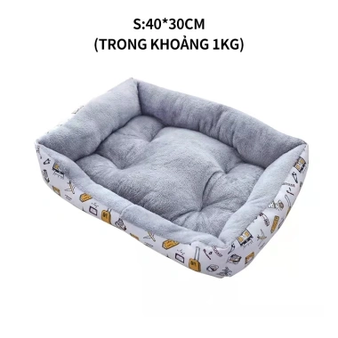 Ổ đệm cho thú cưng hình chữ nhật - Đệm nằm thoải mái cho chó mèo, ưu đãi 80.000₫ 9