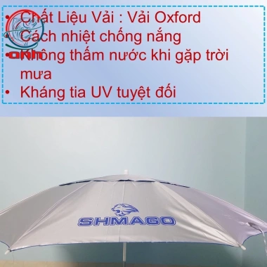 Ô Dù Câu Cá Xoay 360 2m - Cán Inox Bền, Vải Dày Bảo Vệ, Giá Ưu Đãi 291k