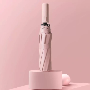 Ô Dù Che Mưa Đi Nắng Cao Cấp Tự Động Gấp Gọn, Chống UV, Vải Dù Không Nhăn - 125k