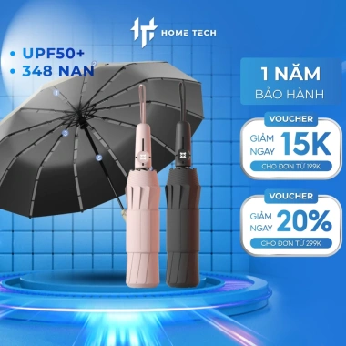 Ô dù che mưa MIUNA U348 UFS50+ chống UV thép siêu cường 350nm gập gọn chống lật gió gấp 20 lần sz106 giá 355.000 VND