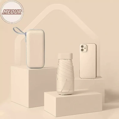 Ô dù du lịch Meour Capsule Chống mưa Chống nắng Dual use Di động Nhẹ Bảo vệ UV Giá 153.252₫