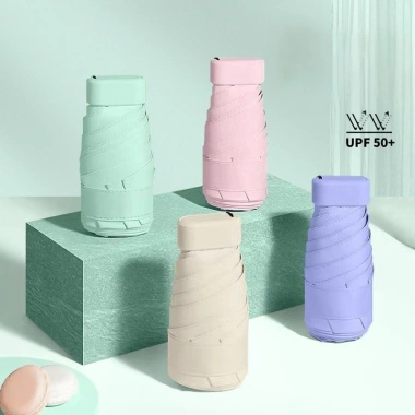 Ô Dù Gấp Gọn Mini Bỏ Túi Cute, UPF 50+ Chống Tia UV, Che Mưa Đi Nắng - Giá 75.000đ