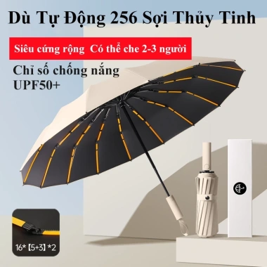 Ô dù gập gọn tự động ININ – Thiết kế sang trọng, che mưa nắng, chống UV, tùy chọn 12 hoặc 16 nan, giá 189.000 VND 3