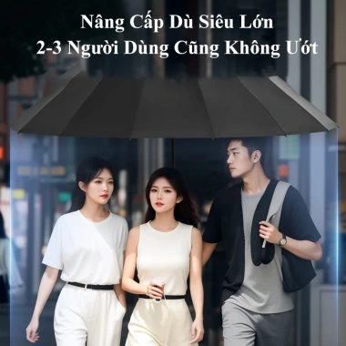 Ô dù gập gọn tự động ININ – Thiết kế sang trọng, che mưa nắng, chống UV, tùy chọn 12 hoặc 16 nan, giá 189.000 VND 6