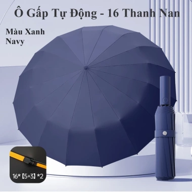 Ô dù gập gọn tự động ININ – Thiết kế sang trọng, che mưa nắng, chống UV, tùy chọn 12 hoặc 16 nan, giá 189.000 VND 9