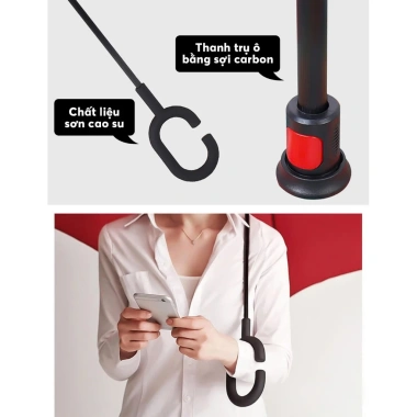 Ô Dù Gập Ngược Thông Minh 2 Lớp Vải UV Chống Thấm, Gấp Gọn Tiện Dụng, Dễ Lắp Đặt, cho mọi không gian nội thất - Giá Ưu Đãi 189.000₫