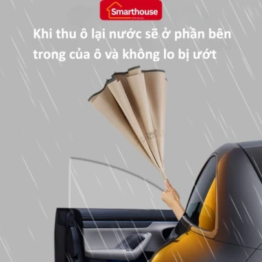 Ô Dù Gấp Ngược Tự Động 2 Lớp Cao Cấp, Chống UV, Khung Thép Không Gỉ, Siêu Bền Cỡ Lớn Cho Xe Hộ - Giá chỉ 147.465 VND