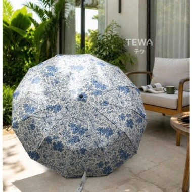 Ô Dù Hoa TEWA Gấp Gọn Tự Động 2 Chiều 24 Nan Che Mưa Nắng Chống UV 105cm kích thước lớn - Khuyến mãi Độ bền cao đảm bảo Giá 270.000đ