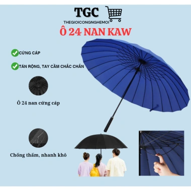 Ô Dù Siêu To KAW 24 Nan Cứng Cáp - Chống Thấm, Chống UV, Rộng, Giá 173k 2