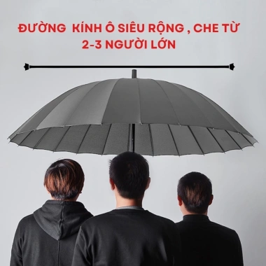 Ô Dù Siêu To KAW 24 Nan Cứng Cáp - Chống Thấm, Chống UV, Rộng, Giá 173k 6