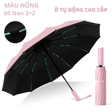 Ô Dù Tự Động và Thủ Công Che Mưa Nắng Cầm Tay Gấp Gọn 2 Chiều Chống UV, Chống Lật - Giá chỉ 55.000₫