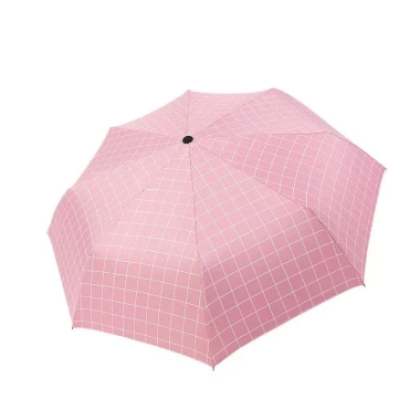 Ô Gấp Gọn Thời Trang Chống UV & Thấm Nước - Thiết Kế Caro Hiện Đại, Nhiều Màu, Unisex - Chỉ 64.000₫, Giảm 22% Cho Nam & Nữ
