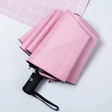 Ô Gấp Gọn Thời Trang Chống UV & Thấm Nước - Thiết Kế Caro Hiện Đại, Nhiều Màu, Unisex - Chỉ 64.000₫, Giảm 22% Cho Nam & Nữ