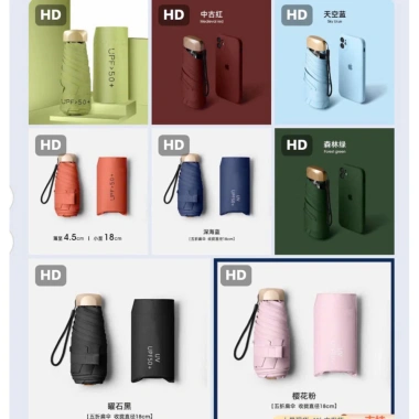 Ô gấp mini tiện ích, thiết kế nhỏ gọn xinh xắn, dễ mang theo, giá ưu đãi 63.900₫ 8