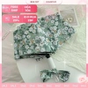 Ô họa tiết hoa vintage xinh nữ tính tự bung tự gấp tiện lợi - Quà tặng lý tưởng BeeMit 220k