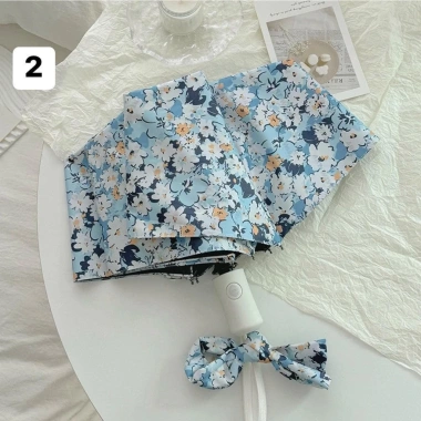 Ô họa tiết hoa vintage xinh nữ tính tự bung tự gấp tiện lợi - Quà tặng lý tưởng BeeMit 220k