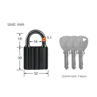 Ổ khóa hạng nặng YMIFY - Bền, chống nước, chống gỉ, kèm chìa khóa, cổng & ba lô