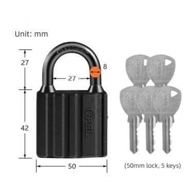 Ổ khóa hạng nặng YMIFY - Bền, chống nước, chống gỉ, kèm chìa khóa, cổng & ba lô