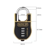 Ổ khóa mật mã 4 số Blucker cao cấp - Chống cắt, chống nước, an toàn cho nhà cửa, nhà kho - 86.000₫ 8