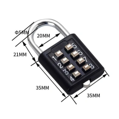 Ổ khóa mật mã 8 số thông minh hợp kim kẽm chống trộm tiện lợi du lịch 90.200 VND