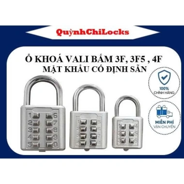 Ổ khoá mật mã bền đẹp - Khoá Vali, Khoá Số tự chọn, Khóa số bấm, chỉ 26.100₫