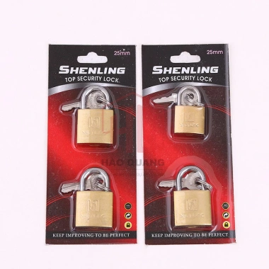 Ổ Khóa SHENLING 50mm - Khóa Chống Cắt Chống Rỉ Kèm 3 Chìa Bảo Vệ An Toàn Cao Cấp 4