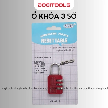 Ổ Khóa Số 3 Số CL-321A - Hợp Kim Đài Loan, Nhiều Màu, Giá 47.850₫ Giảm Đặc Biệt 5