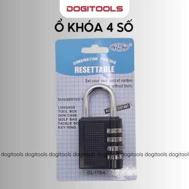 Ổ Khóa Số 4 Số CL-17BA Hợp Kim Đài Loan - Nhiều Màu, Bảo Mật Cửa Nhà & Vali, Giá 69.696₫