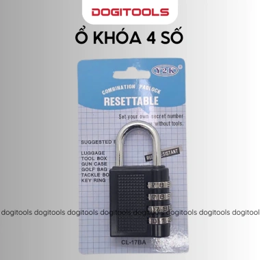 Ổ Khóa Số 4 Số CL-17BA Hợp Kim Đài Loan - Nhiều Màu, Bảo Mật Cửa Nhà & Vali, Giá 69.696₫