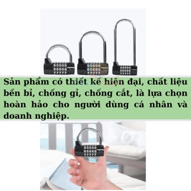 Ổ khóa số 5 số, mật mã an toàn hình chữ U - Khóa xe, tủ, vali, cửa - 139.000₫ 5