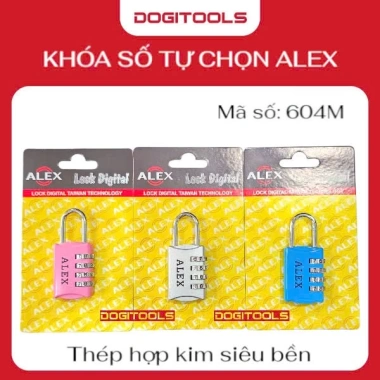 Ổ Khóa Số ALEX 02CR604M - Khóa Cửa Nhà & Vali, Mật Khẩu An Toàn, Giá 78.100 VNĐ