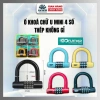 Ổ Khóa Số Chữ U 4 Số Thép Không Rỉ bọc nhựa Cao Cấp GF Chính Hãng Giá chỉ 83.000đ