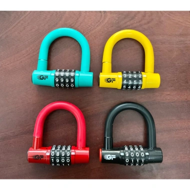 Ổ Khóa Số Chữ U 4 Số Thép Không Rỉ bọc nhựa Cao Cấp GF Chính Hãng Giá chỉ 83.000đ 3