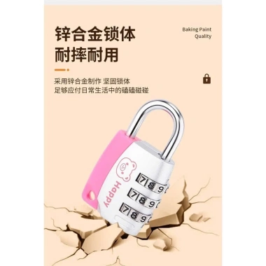 Ổ khóa số mini 3 số dạng vỉ cao cấp - Khóa vali du lịch chống trộm, chỉ 29.000đ 3