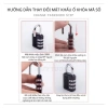 Ổ khóa số mini 4 số an toàn, tiện lợi cho vali du lịch, phòng gym, xe đạp - chỉ 69.000₫ 3
