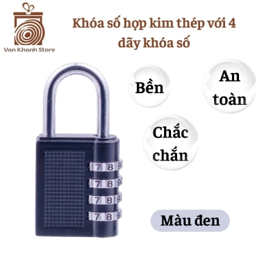 Ổ khóa số mini 4 số an toàn, tiện lợi cho vali du lịch, phòng gym, xe đạp - chỉ 69.000₫ 5