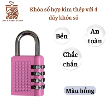 Ổ khóa số mini 4 số an toàn, tiện lợi cho vali du lịch, phòng gym, xe đạp - chỉ 69.000₫ 7